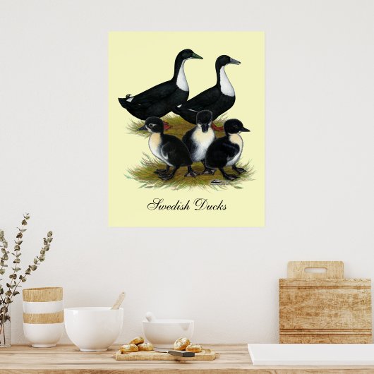 Zweedse eenden poster (Keuken)