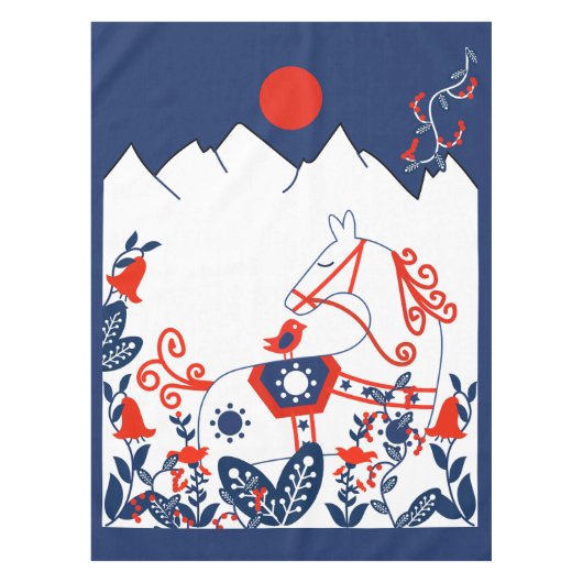 Zweedse en Finse volkskunst Tafelkleed (Voorkant)
