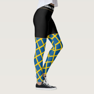 Zweedse en Zweedse vlag mode, sport- en reisfan Leggings