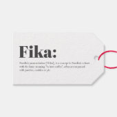 Zweedse FIKA-definitie Cadeaulabel (Voorkant (Horizontaal))