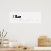 Zweedse FIKA-definitie Poster (Keuken)