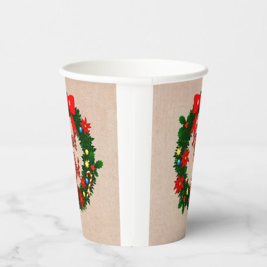 Zweedse God jul Merry Kerstmis Papieren Bekers (Rechts)