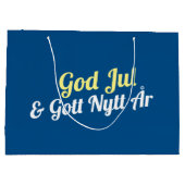 Zweedse kerstcadeauzak groot cadeauzakje (Achterkant)