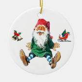 Zweedse kerstgenote keramisch ornament (Voorkant)