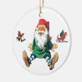 Zweedse kerstgenote keramisch ornament (Links)