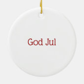 Zweedse kerstgenote keramisch ornament (Achterkant)