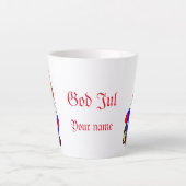 Zweedse kerstgenote latte mok (Voorkant)