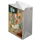 Zweedse kerstman (door Jenny Nyström) Medium Cadeauzakje (Voorkant Gekanteld)