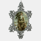  Zweedse kerstman Tin Sneeuwvlok Ornament (Links)