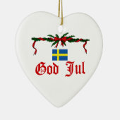 Zweedse Kerstmis Keramisch Ornament (Rechts)