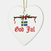 Zweedse Kerstmis Keramisch Ornament (Links)