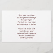 Zweedse Massage Foto - duimdruk Flyer (Achterkant)