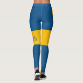 Zweedse nationale vlag leggings (Achterkant)