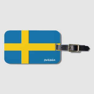 Zweedse nationale vlag Patriottisch Bagagelabel