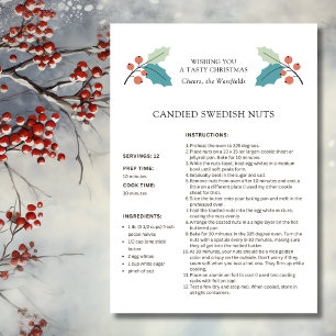Zweedse Noten Recept Kerstkaart