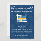 Zweedse penseelvlag kaart (Achterkant)