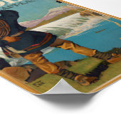 Zweedse reisbureau vintage poster (Hoek)