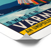 Zweedse reisposter, Retro Print (Hoek)