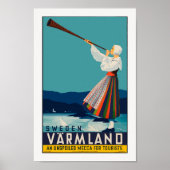  Zweedse reisposter, Retro Print (Voorkant)