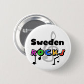 Zweedse Rocks Ronde Button 5,7 Cm (Voorkant /achterkant)
