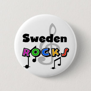 Zweedse Rocks Ronde Button 5,7 Cm
