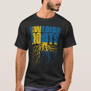 Zweedse roet Zweedse erfgoedvlag T-shirt