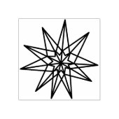 Zweedse ster moderne geometrische stempel (Afrduk)