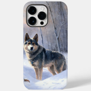 Zweedse Vallhund Laat het Sneeuwen Kerstmis  Case-Mate iPhone 14 Pro Max Hoesje