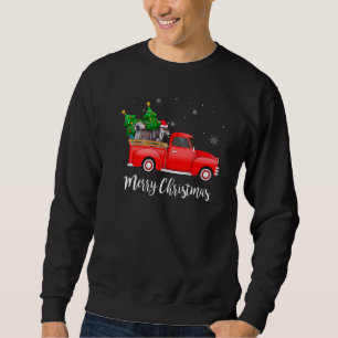 Zweedse Vallhund Rode Truck Kerstboom Kerstman Hon Trui