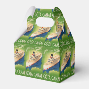 Zweedse Vintage-reisdienst Bedankdoosjes