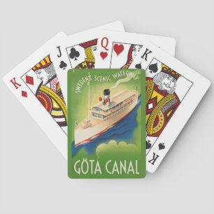 Zweedse Vintage-reiskaarten Pokerkaarten
