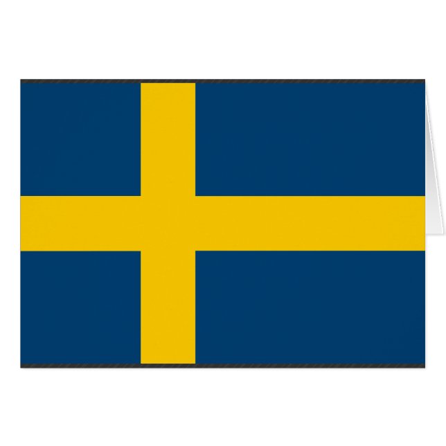 Zweedse vlag (Voorkant Horizontaal)