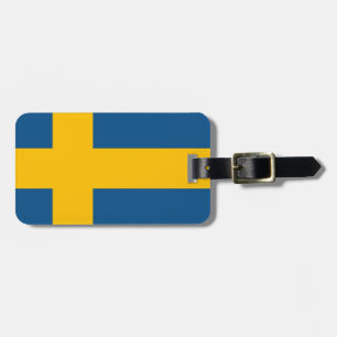 Zweedse vlag bagagelabel