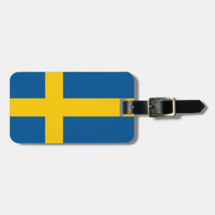 Zweedse vlag bagagelabel