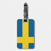 zweedse vlag bagagelabel (Achterkant verticaal)