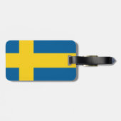 zweedse vlag bagagelabel (Achterkant horizontaal)