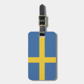 Zweedse vlag bagagelabel (Voorkant verticaal)
