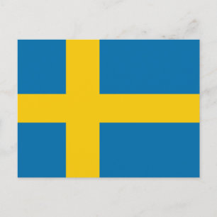 Zweedse vlag briefkaart