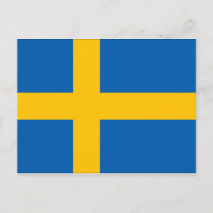 Zweedse vlag briefkaart