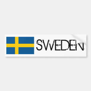Zweedse vlag bumpersticker