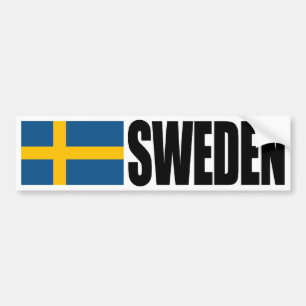 Zweedse vlag bumpersticker