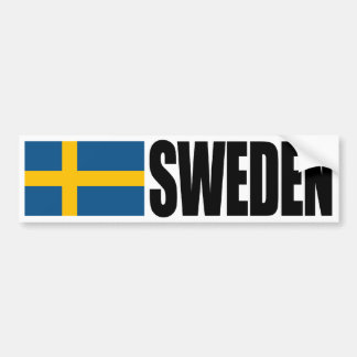 Zweedse vlag bumpersticker