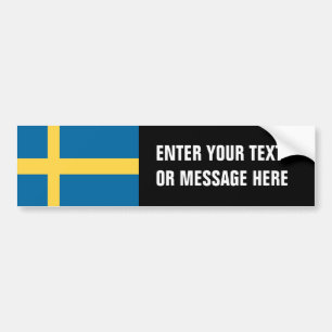 Zweedse vlag bumpersticker