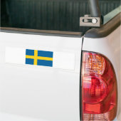 Zweedse vlag bumpersticker (Op Truck)