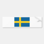 Zweedse vlag bumpersticker (Voorkant)