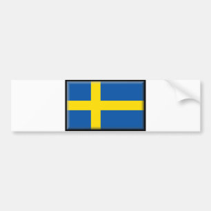 Zweedse vlag bumpersticker