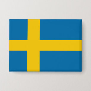 Zweedse Vlag Button