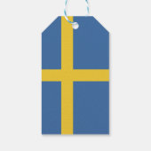 Zweedse vlag cadeaulabel (Achterkant)
