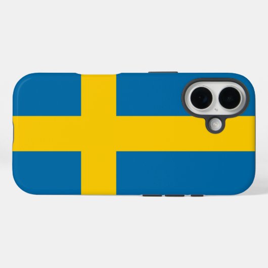 Zweedse vlag Case-Mate iPhone case (Achterkant (horizontaal))