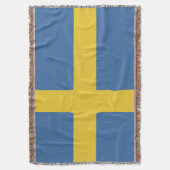 Zweedse vlag deken (Voorkant Verticaal)